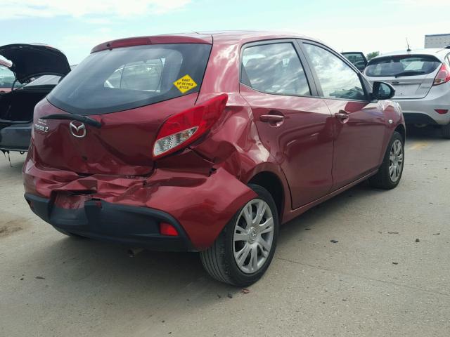 JM1DE1KZ5E0183553 - 2014 MAZDA MAZDA2 SPO RED photo 4