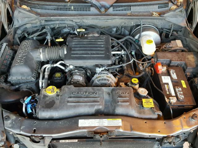 1D4HS38N03F576724 - 2003 DODGE DURANGO SP GRAY photo 7