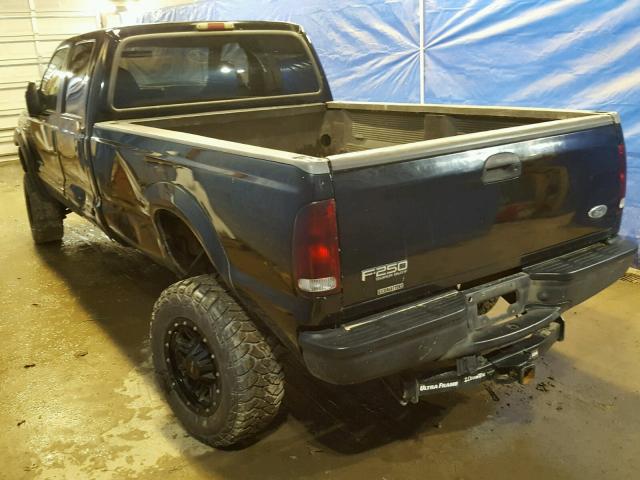 3FTNW21F21MA04746 - 2001 FORD F250 SUPER BLACK photo 3