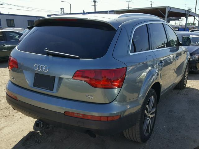 WA1AY74L49D024702 - 2009 AUDI Q7 3.6 QUA BLUE photo 4