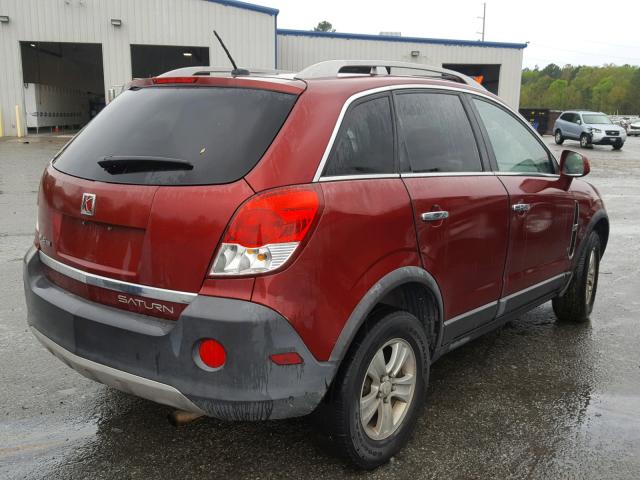 3GSCL33P68S579535 - 2008 SATURN VUE XE MAROON photo 4