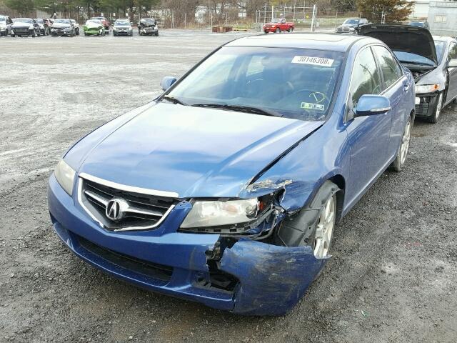 JH4CL96814C032920 - 2004 ACURA TSX BLUE photo 2