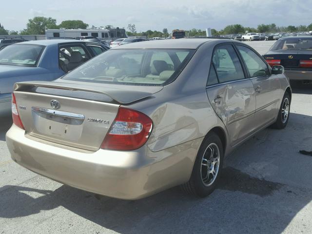 4T1BE32K93U674926 - 2003 TOYOTA CAMRY LE GOLD photo 4