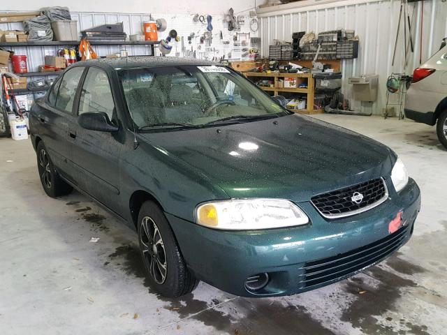 3N1CB51D81L513851 - 2001 NISSAN SENTRA XE GREEN photo 1