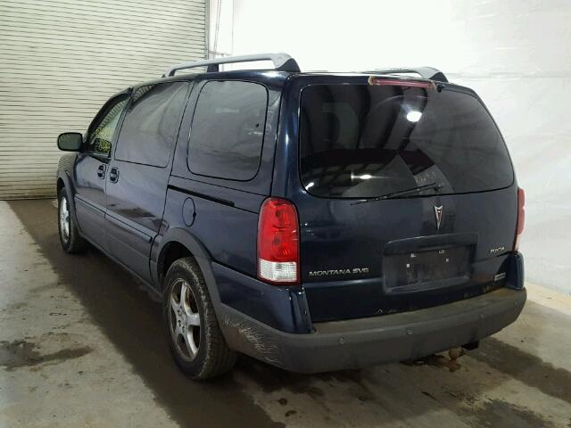 1GMDX33L26D122649 - 2006 PONTIAC MONTANA SV BLUE photo 3