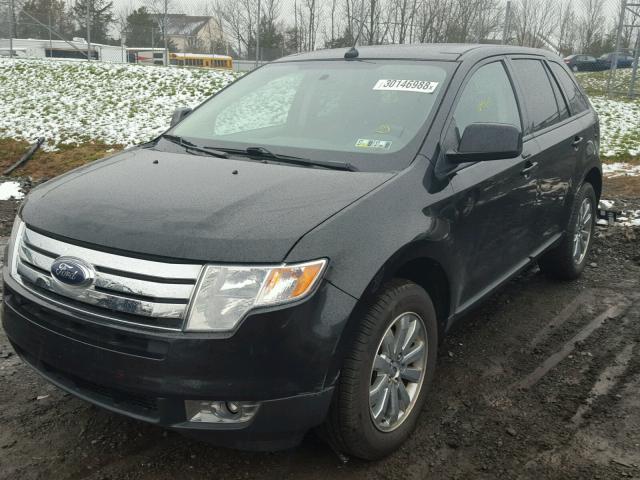 2FMDK4JCXABA28332 - 2010 FORD EDGE SEL BLACK photo 2