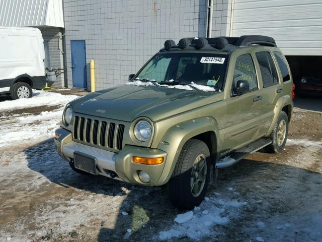1J4GL38K33W546137 - 2003 JEEP LIBERTY RE GREEN photo 2