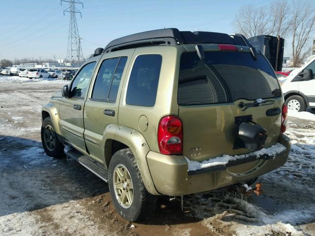 1J4GL38K33W546137 - 2003 JEEP LIBERTY RE GREEN photo 3