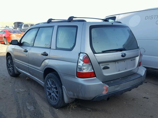 JF1SG63676H703120 - 2006 SUBARU FORESTER 2 SILVER photo 3