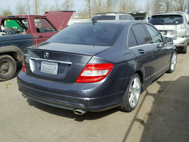 WDDGF5EB8AR130258 - 2010 MERCEDES-BENZ C 300 GRAY photo 4