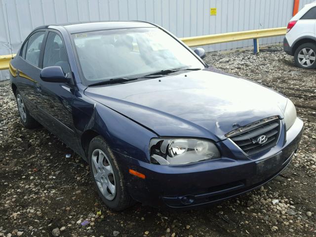 KMHDN46D94U797220 - 2004 HYUNDAI ELANTRA GL BLUE photo 1