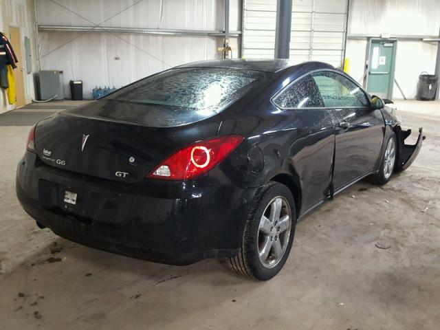 1G2ZH18N474131316 - 2007 PONTIAC G6 GT BLACK photo 4