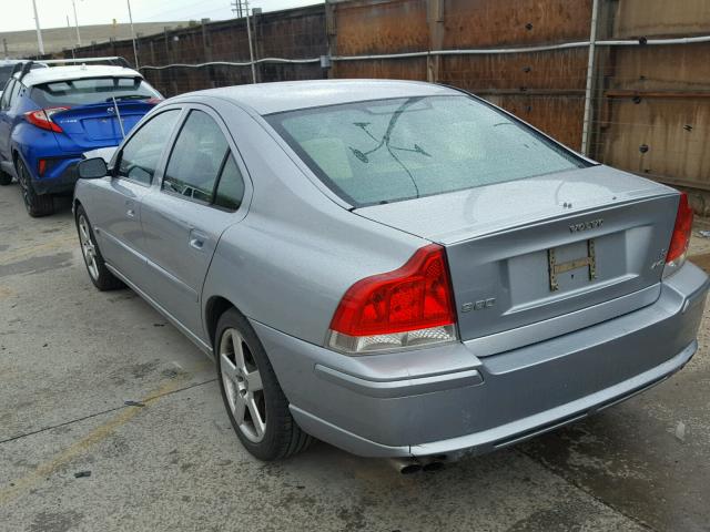 YV1RH527262514494 - 2006 VOLVO S60 R SILVER photo 3