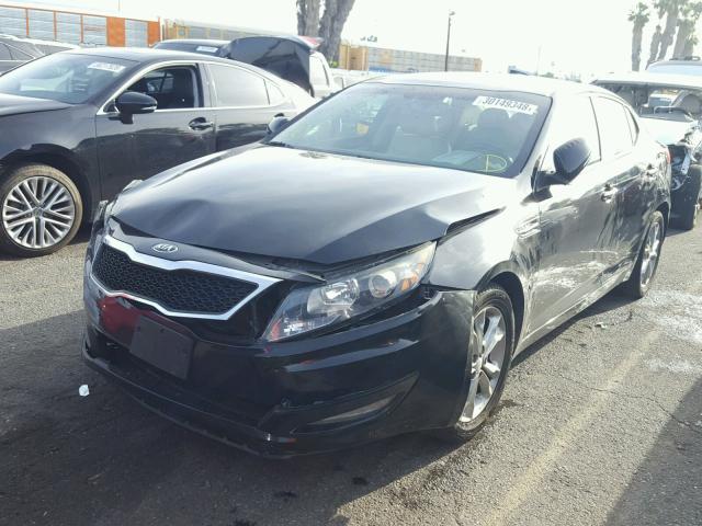 5XXGN4A72DG160338 - 2013 KIA OPTIMA EX BLACK photo 2