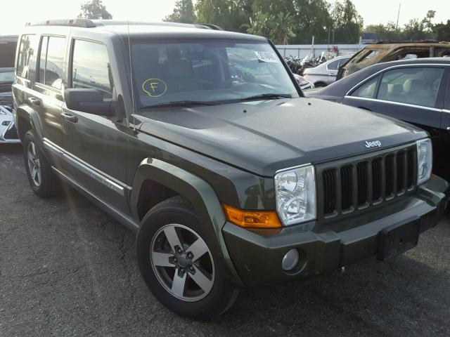 1J8HG48K76C297439 - 2006 JEEP COMMANDER GREEN photo 1
