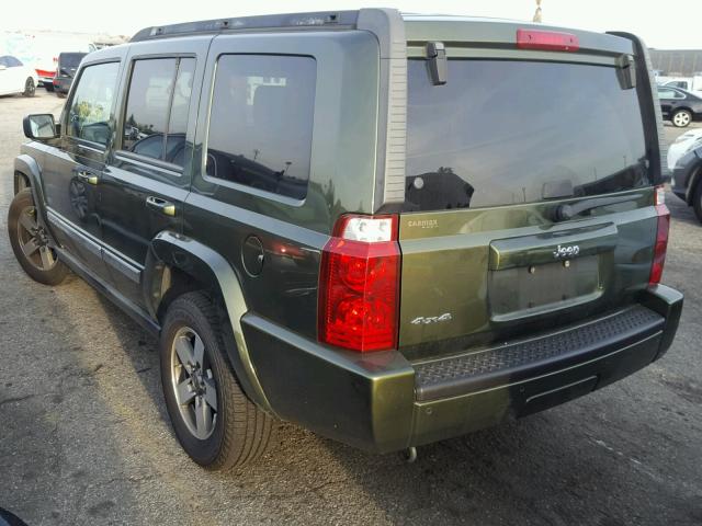 1J8HG48K76C297439 - 2006 JEEP COMMANDER GREEN photo 3