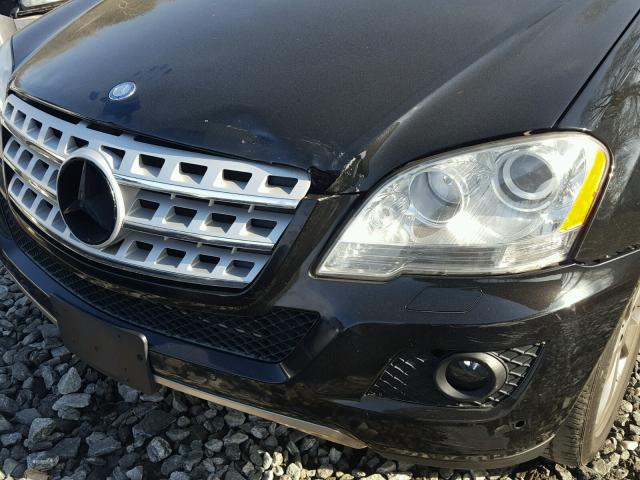 4JGBB8GB7BA676866 - 2011 MERCEDES-BENZ ML 350 4MA BLACK photo 9