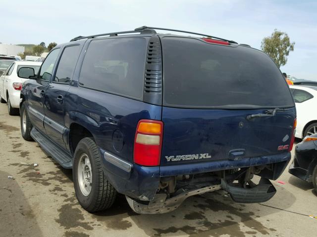 3GKFK16T31G130464 - 2001 GMC YUKON XL K BLUE photo 3