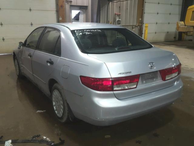 1HGCM56145A188670 - 2005 HONDA ACCORD DX SILVER photo 3