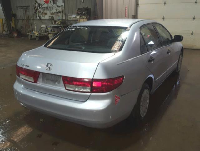 1HGCM56145A188670 - 2005 HONDA ACCORD DX SILVER photo 4