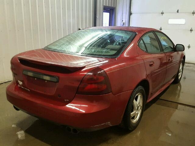 2G2WS522141109338 - 2004 PONTIAC GRAND PRIX RED photo 4