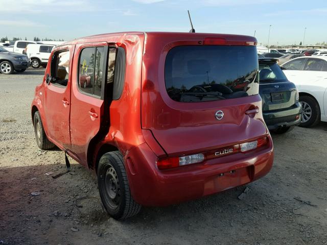 JN8AZ28R59T102726 - 2009 NISSAN CUBE BASE RED photo 3