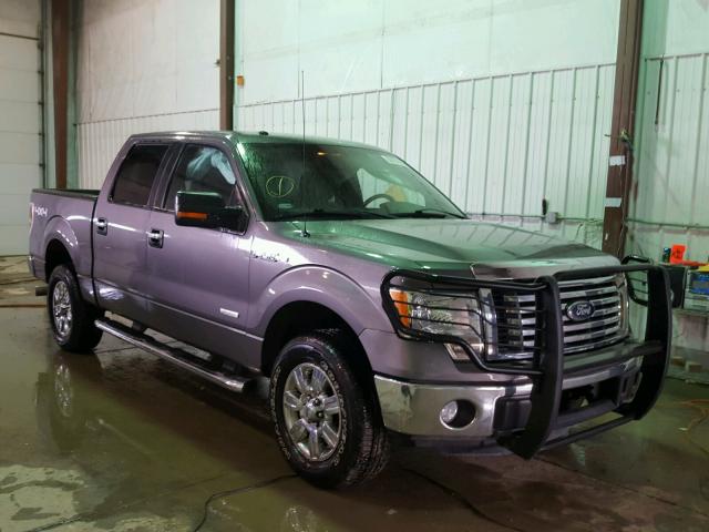 1FTFW1ET2CKD52054 - 2012 FORD F150 SUPER GRAY photo 1