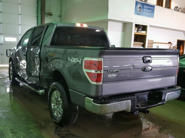 1FTFW1ET2CKD52054 - 2012 FORD F150 SUPER GRAY photo 3