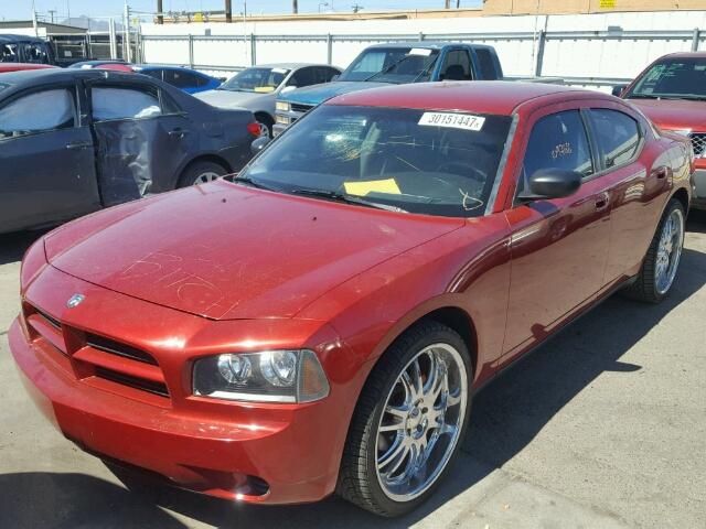 2B3KA43G77H752016 - 2007 DODGE CHARGER SE RED photo 2