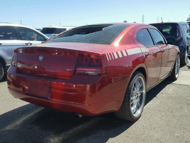 2B3KA43G77H752016 - 2007 DODGE CHARGER SE RED photo 4