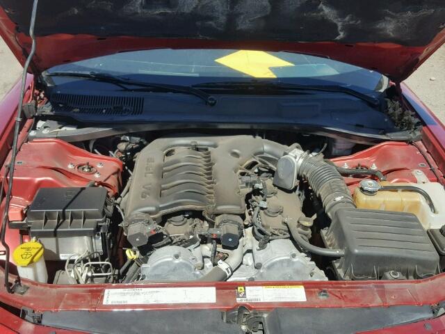 2B3KA43G77H752016 - 2007 DODGE CHARGER SE RED photo 7