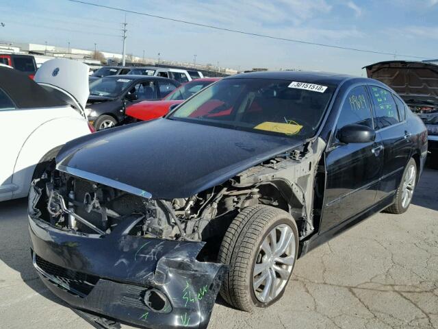 JNKBY01FX8M550149 - 2008 INFINITI M45 BLACK photo 2