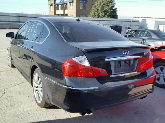 JNKBY01FX8M550149 - 2008 INFINITI M45 BLACK photo 3