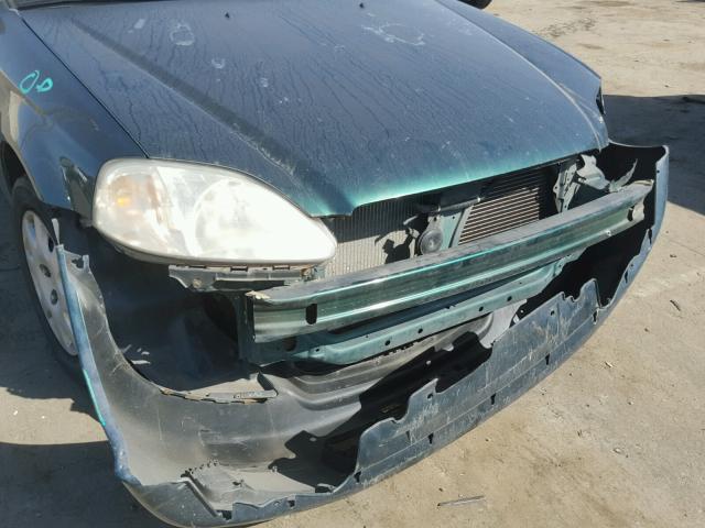 2HGEJ6614XH539119 - 1999 HONDA CIVIC BASE 绿色 照片 9