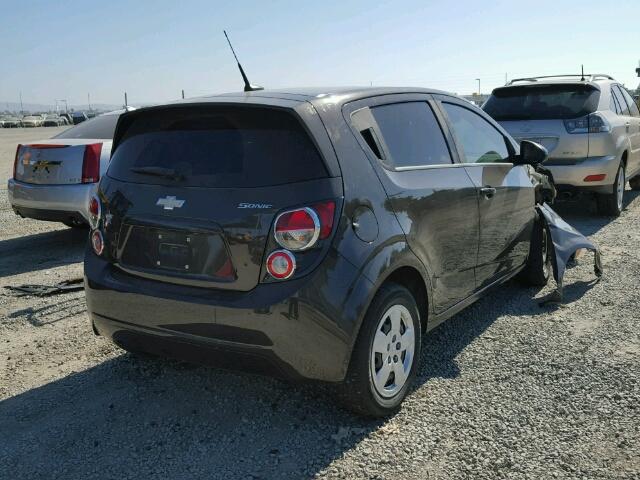 1G1JA6SH5D4253605 - 2013 CHEVROLET SONIC LS CHARCOAL photo 4