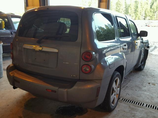 3GNDA13D17S592036 - 2007 CHEVROLET HHR LS GRAY photo 4