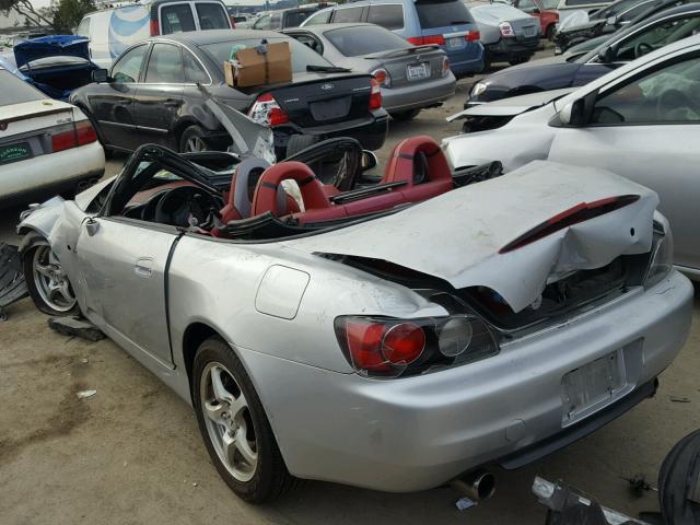 JHMAP11433T004276 - 2003 HONDA S2000 SILVER photo 3