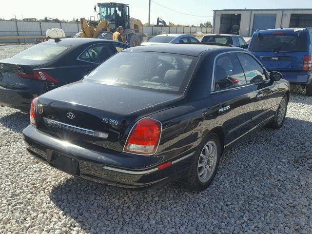 KMHFU45E33A248313 - 2003 HYUNDAI XG 350 BLACK photo 4