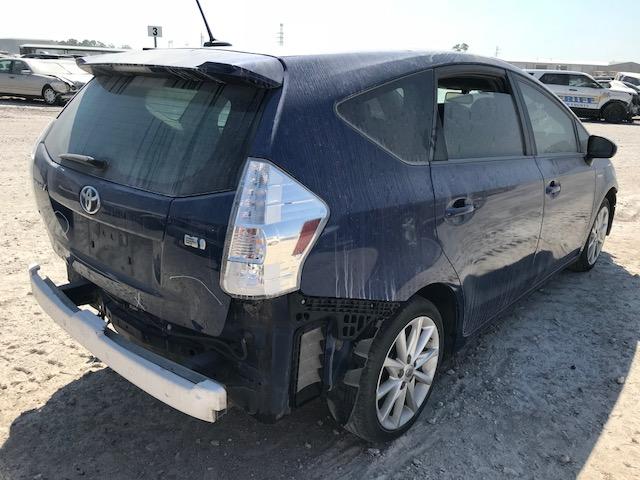 JTDZN3EUXC3095370 - 2012 TOYOTA PRIUS V BLUE photo 4