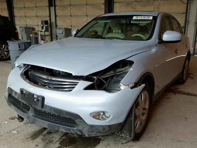 JN1AJ0HRXBM852052 - 2011 INFINITI EX35 BASE BLUE photo 2