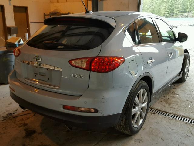 JN1AJ0HRXBM852052 - 2011 INFINITI EX35 BASE BLUE photo 4
