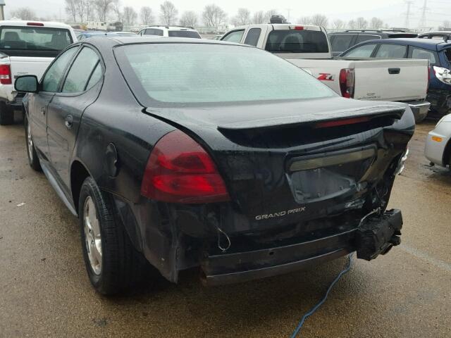 2G2WP522251278044 - 2005 PONTIAC GRAND PRIX BLACK photo 3