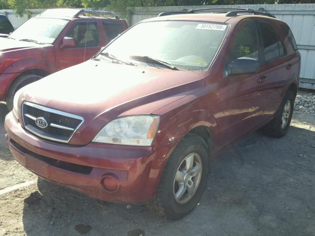 KNDJC733365596114 - 2006 KIA SORENTO EX RED photo 2