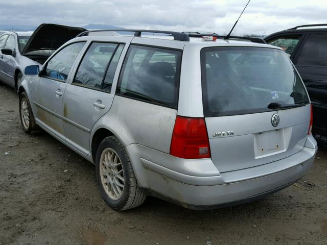 WVWSB61J32W237515 - 2002 VOLKSWAGEN JETTA GLS SILVER photo 3