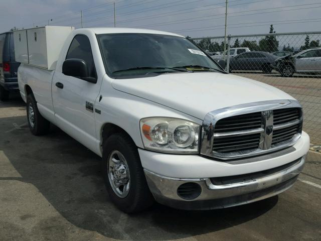 3D7KR26DX7G773297 - 2007 DODGE RAM 2500 S WHITE photo 1