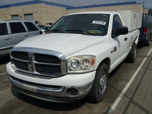 3D7KR26DX7G773297 - 2007 DODGE RAM 2500 S WHITE photo 2