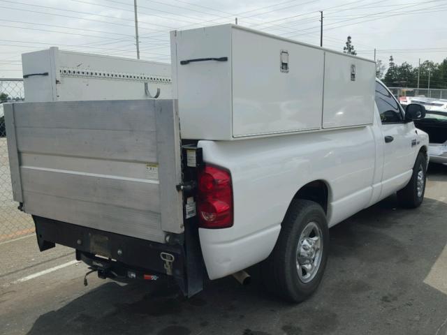 3D7KR26DX7G773297 - 2007 DODGE RAM 2500 S WHITE photo 4