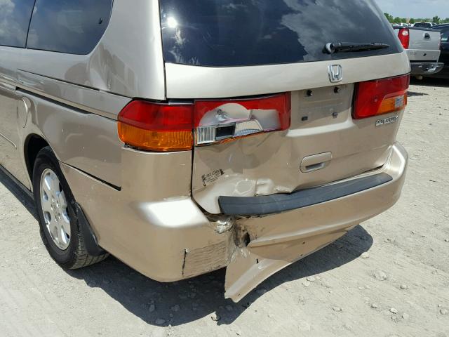 5FNRL18762B016598 - 2002 HONDA ODYSSEY EX GOLD photo 9