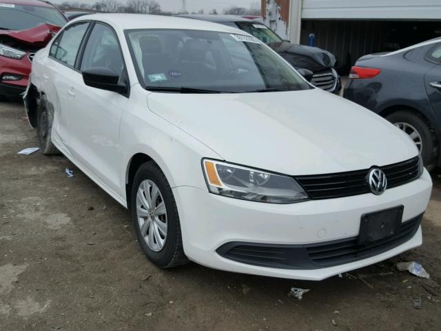 3VW2K7AJ7DM209402 - 2013 VOLKSWAGEN JETTA BASE თეთრი ფოტო 1