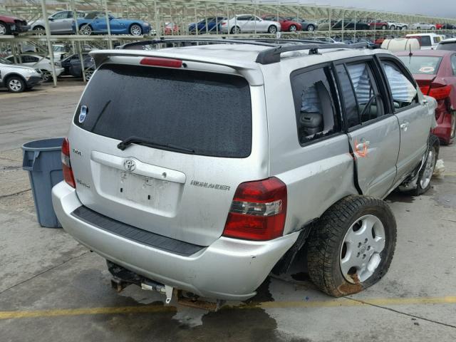 JTEEP21A960170107 - 2006 TOYOTA HIGHLANDER SILVER photo 4